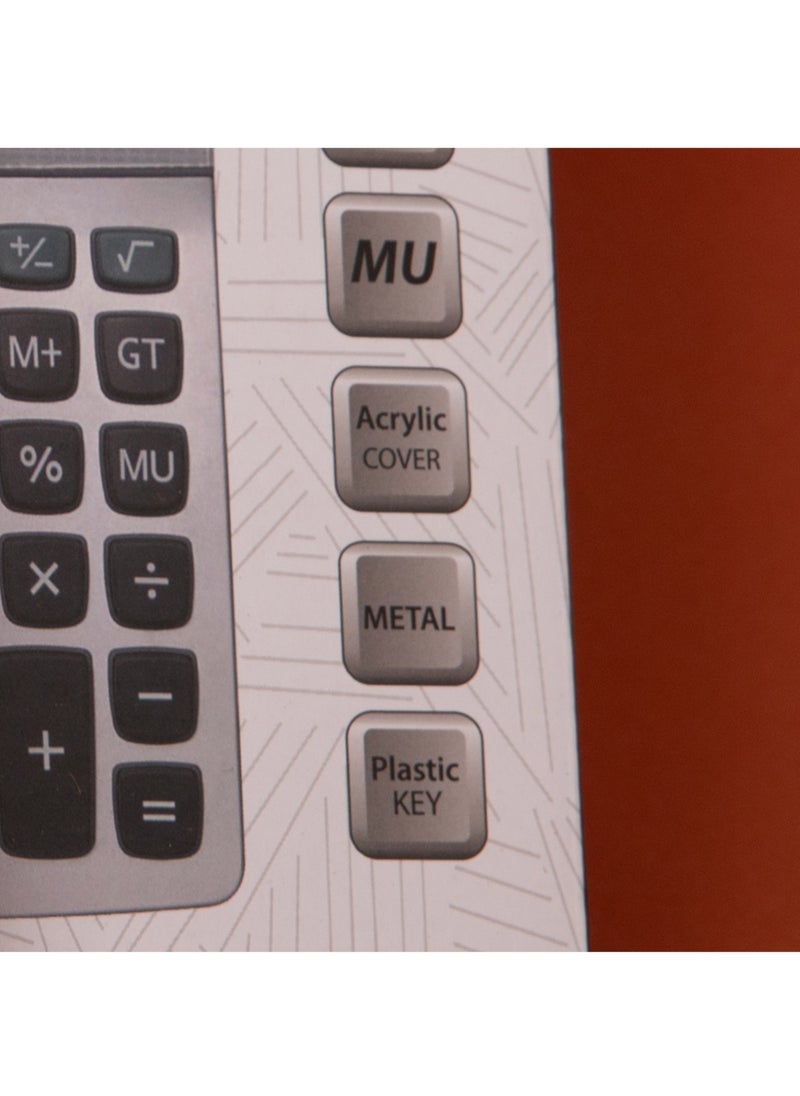 PRIMA CS-315V Desktop Calculator, 12-Digit Display, White - Image 3