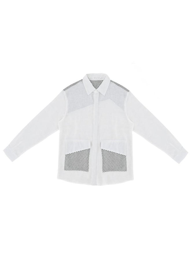 Selene Men Linen Casual Shirt with Pockets - Image 3