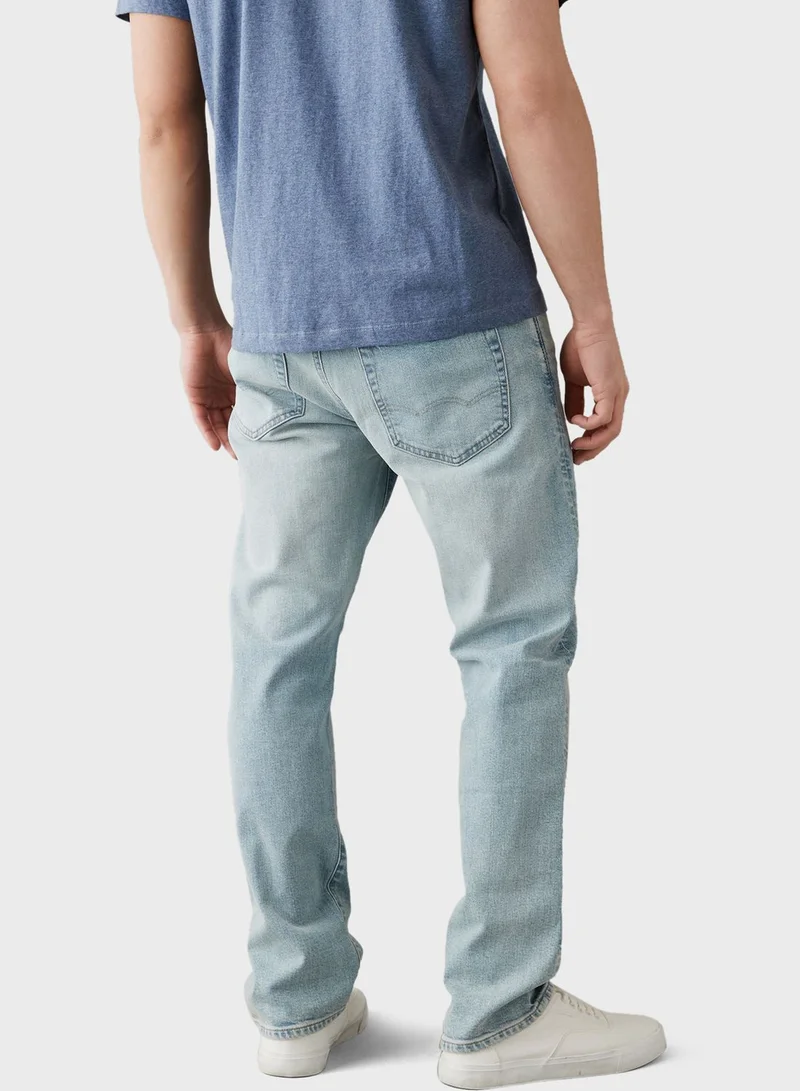 American Eagle Light Wash Straight Fit Jeans