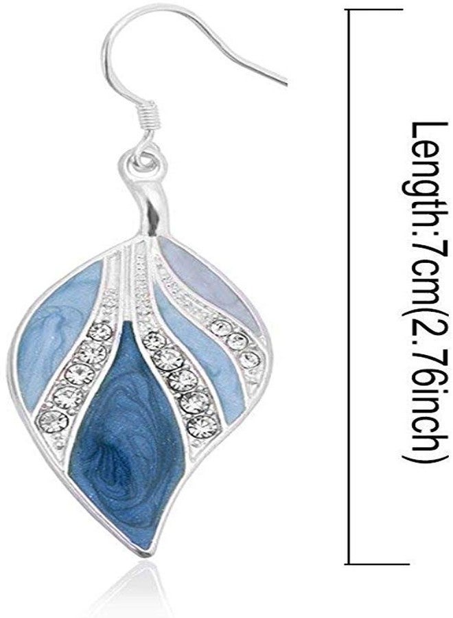 OYEFLY Dangle Earrings Sterling Silver Drop Earring Handmade Bohemian Teardrop Earrings - Image 5