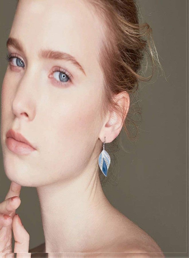 OYEFLY Dangle Earrings Sterling Silver Drop Earring Handmade Bohemian Teardrop Earrings - Image 3