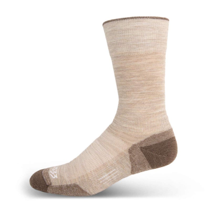 Minus33 Merino Wool USA Made - Boot Socks - Micro Weight Full Cushion - Hunting Socks - Merino Wool - Mountain Heritage - Oatmeal - Large - Image 1