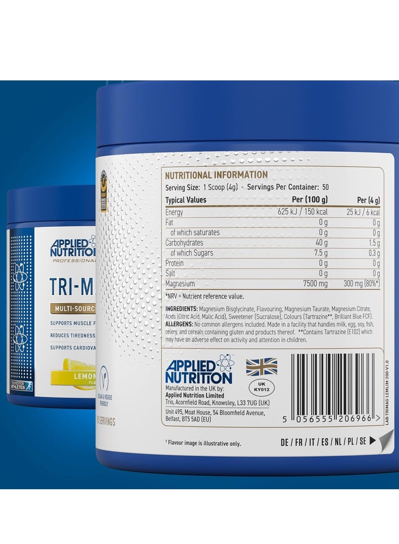 Applied Nutrition Tri-Magnesium Powder 200g – Lemon & Lime  Flavor – Supports Muscle Function, Bone Strength & Better Sleep - Image 5