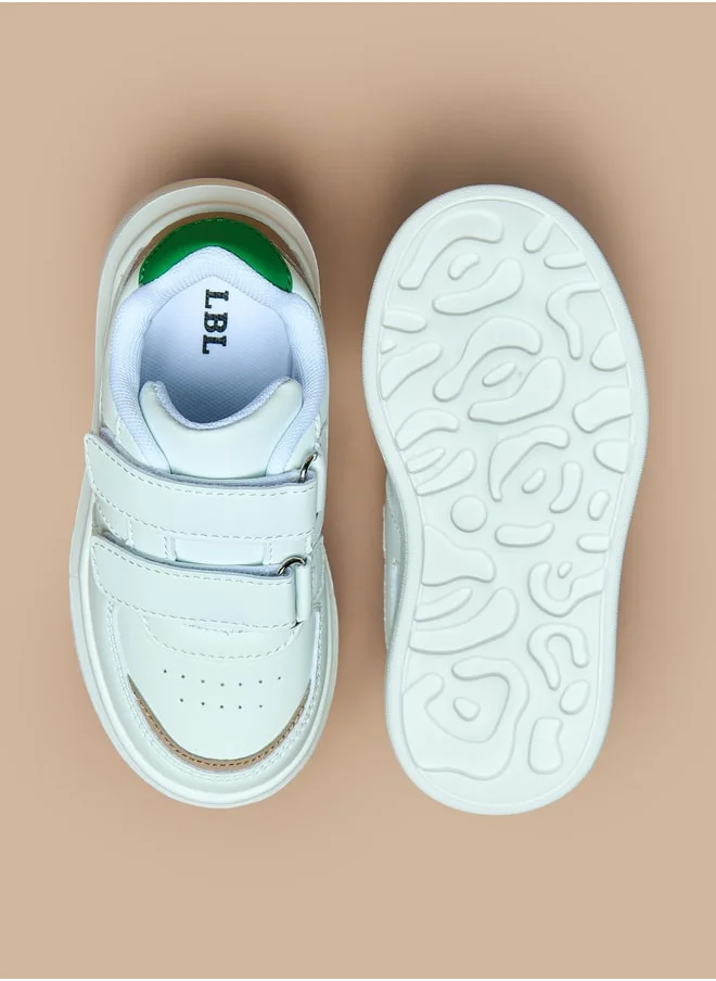 ال بي ال من شو اكسبرس Boys Panelled Sneakers with Hook and Loop Closure