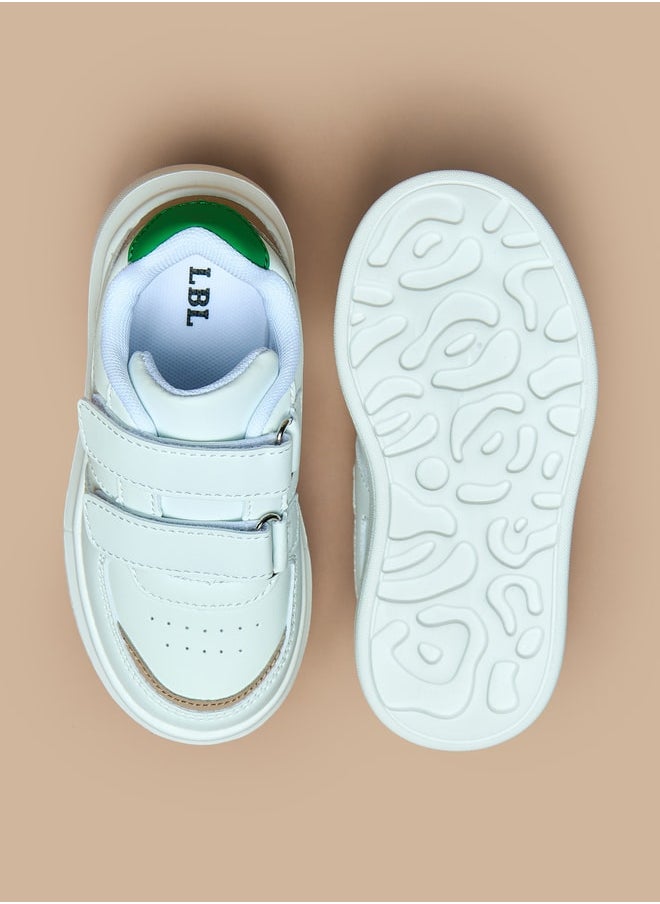 LBL by Shoexpress Boys Panelled Sneakers with Hook and Loop Closure  - Image 4