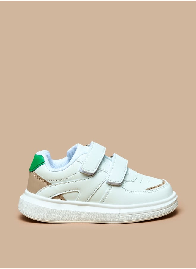 LBL by Shoexpress Boys Panelled Sneakers with Hook and Loop Closure  - Image 1