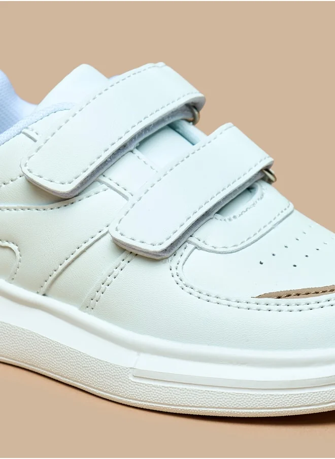 ال بي ال من شو اكسبرس Boys Panelled Sneakers with Hook and Loop Closure