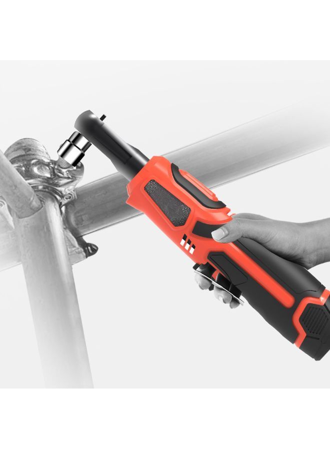 Multifunctional Cordless Right Angle Electric Ratchet Wrench With LED Light Red/Black