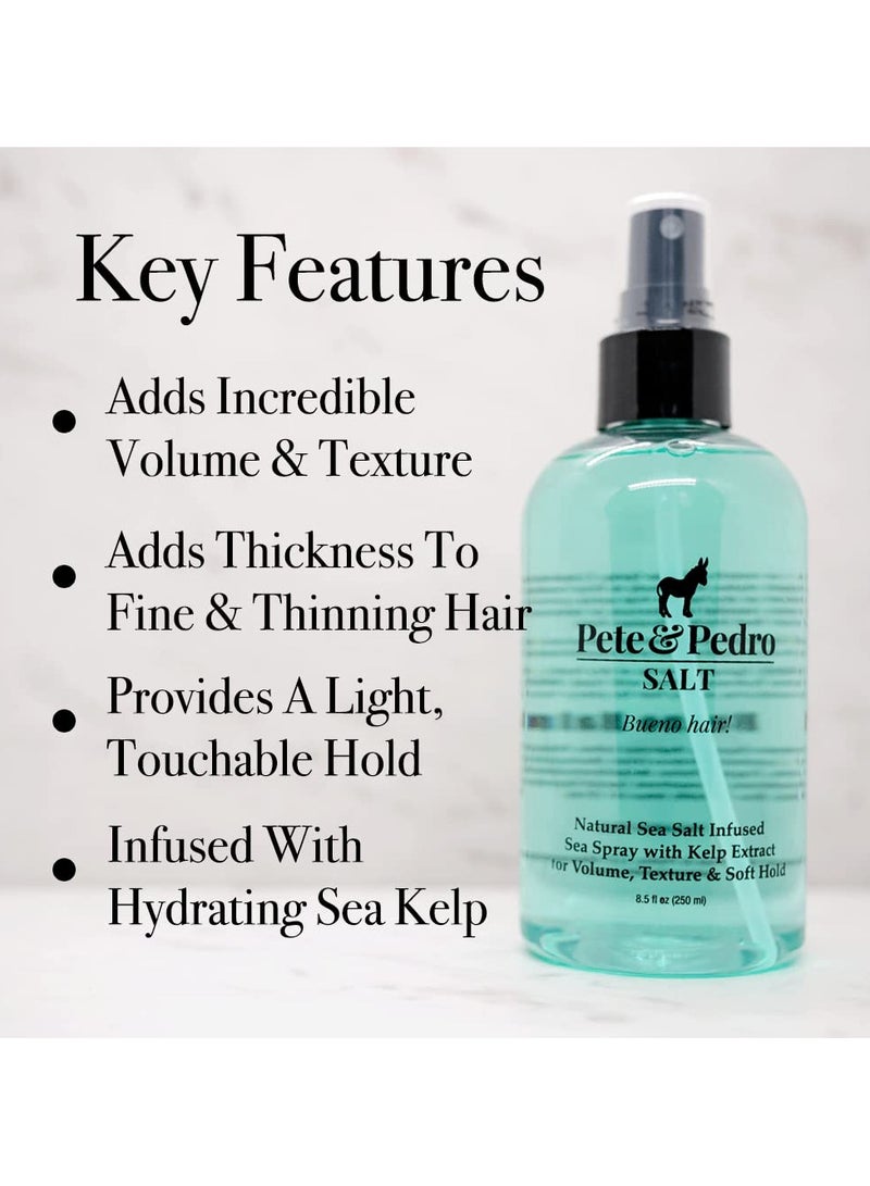 Pete & Pedro Natural Sea Salt Spray for Hair Men & Women, Adds Instant Volume, Texture, Thickness, & Light Hold | Texturizing & Thickening | As Seen on Shark Tank, 8.5 oz. - Image 2
