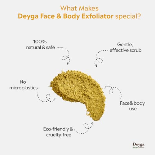 Deyga Face & Body Exfoliator for Removing Dead Skin Cells | Gentle Scrub for Smooth, Radiant & Clear Skin | Suitable for All Skin Types - 50g - Image 4