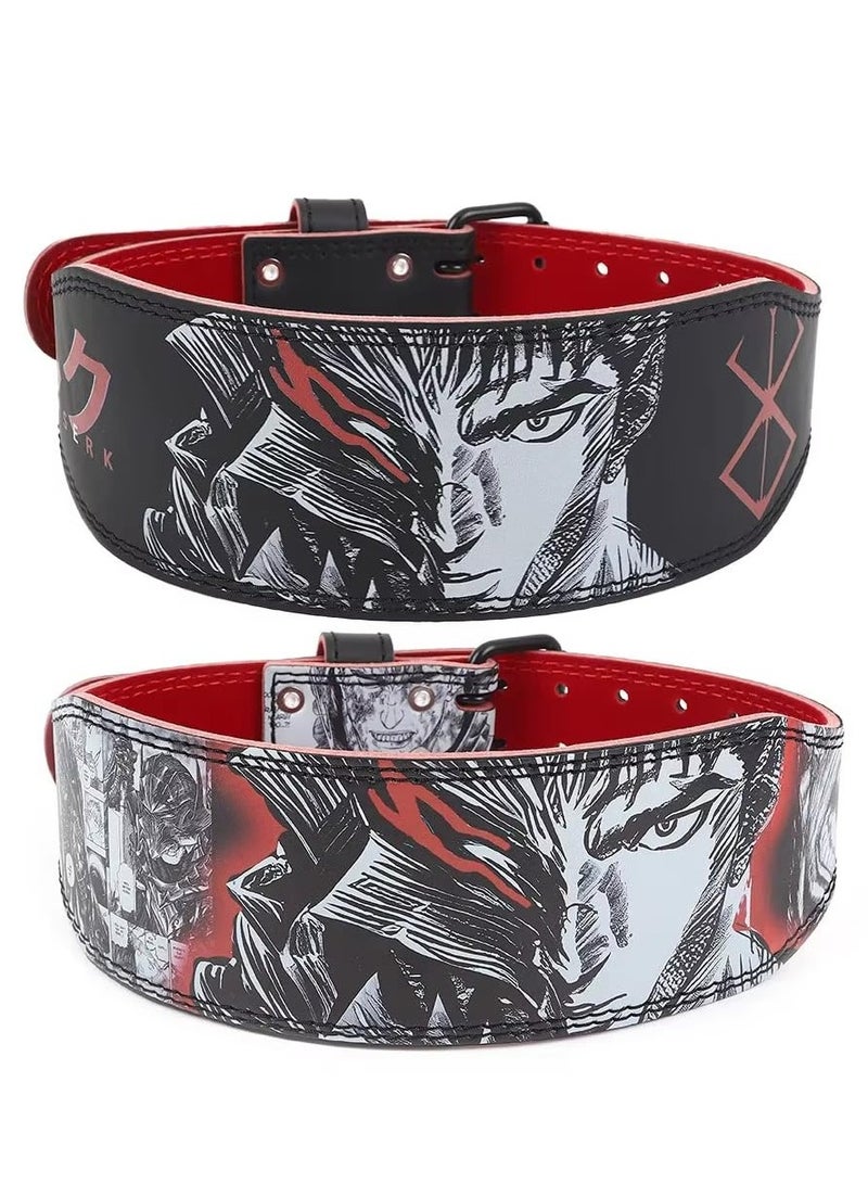 XiuWoo Weightlifting Belt for Fitness and Bodybuilding, Adjustable Gym Belt with Lumbar Protection, Waist Trainer for Strength Training, Back Support, and Safety - Image 1