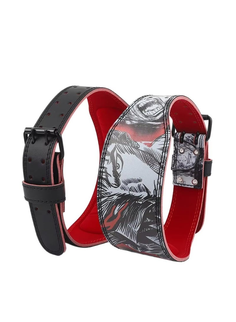 XiuWoo Weightlifting Belt for Fitness and Bodybuilding, Adjustable Gym Belt with Lumbar Protection, Waist Trainer for Strength Training, Back Support, and Safety - Image 2