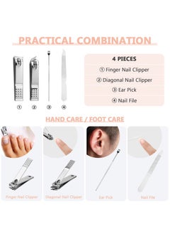Geosar 12 Sets Manicure Set Nail Clippers Pedicure Kit Stainless Steel Professional Pedicure Set Grooming Kits Nail Care Tools with Luxurious Travel Case for Nail Care(Pink)  - Image 3