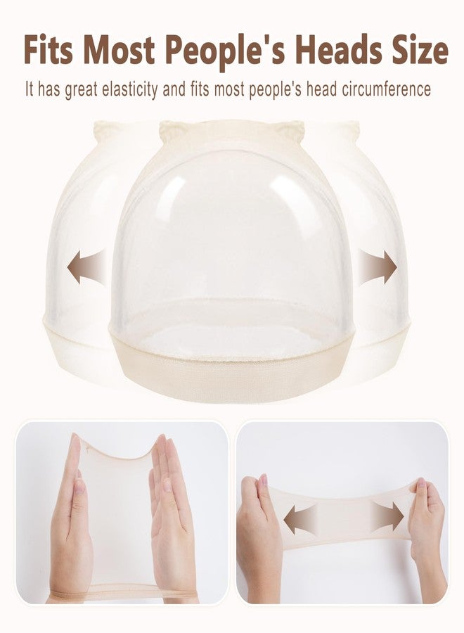 TaShow 30 Pcs HD Wig Caps for Women Lace Front, Ultra Thin Stocking Cap for Women, Breathable Wig Cap for Long Thick Hair, Wig Caps with Elastic Band Transparent - Image 4