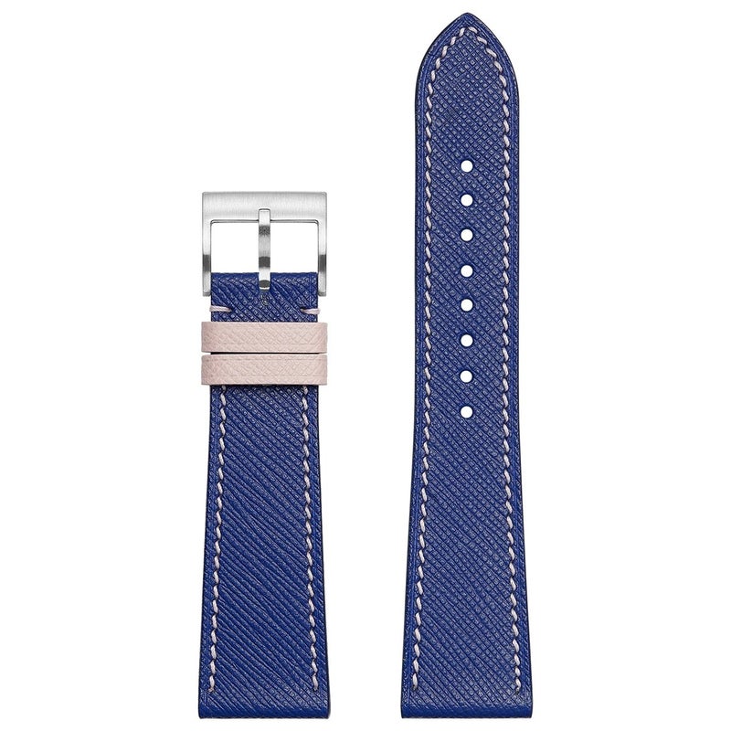 Bluejw French Saffiano Goat Leather Green Watch Strap – Premium Replacement Band for Apple Watch & Most Standard Watches - Image 4