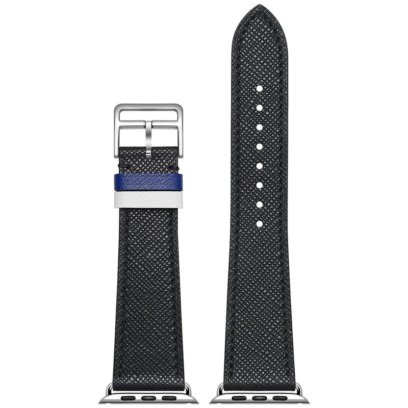 Bluejw French Saffiano Goat Leather Green Watch Strap – Premium Replacement Band for Apple Watch & Most Standard Watches - Image 5