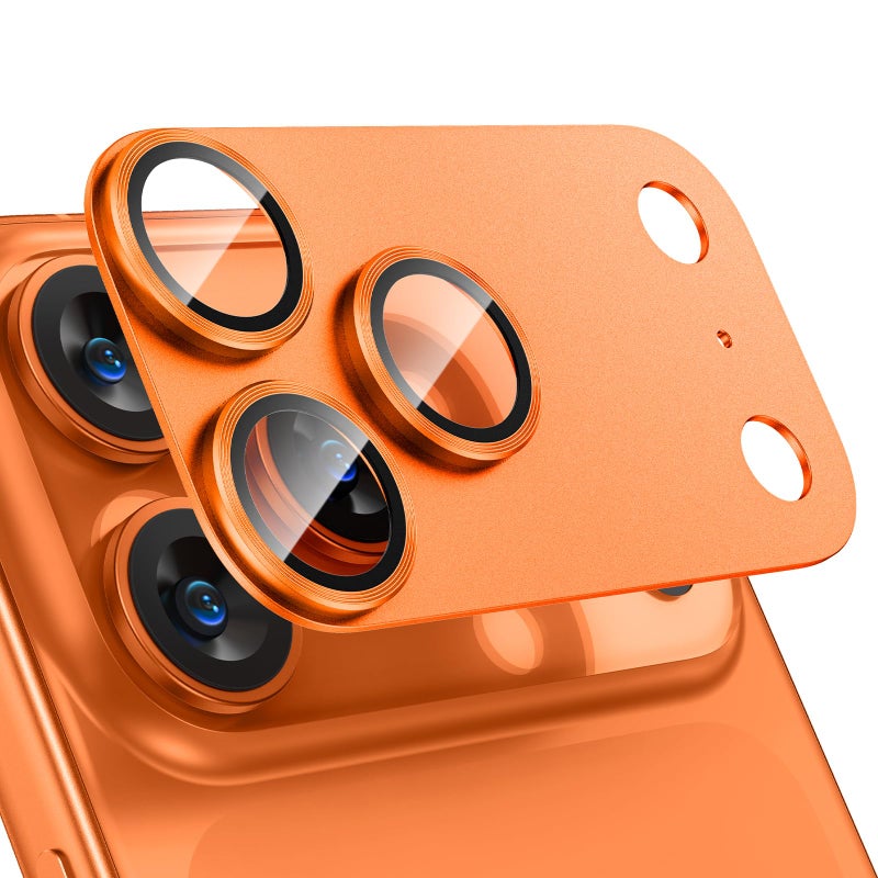 Tensea for iPhone 17 Pro Max Camera Lens Protector, Metal Aluminum Alloy Tempered Glass Cover Camera Screen Protector Accessories, Case Friendly - Image 1