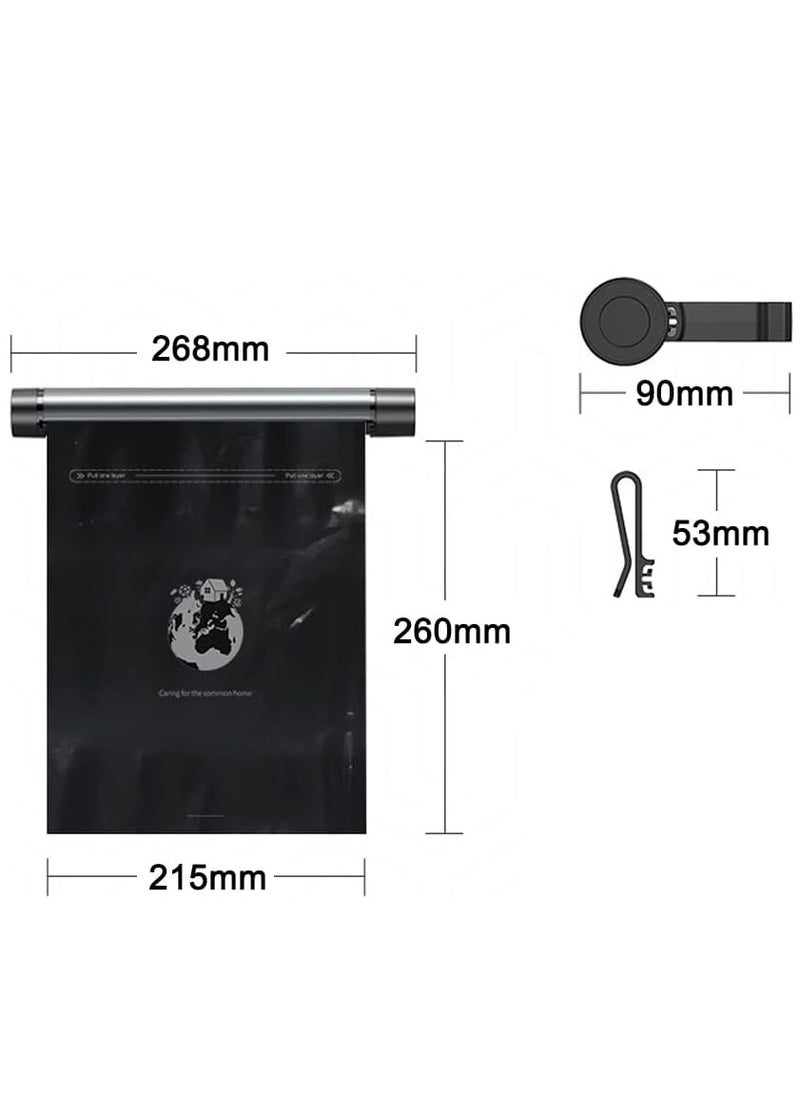Beauenty 2-set Car Garbage Bag Organizer Auto Trashes Can Disposable Storage Bag with 2 Rolls Garbage Bag for Car Vehicle Truck SUV  - Image 2