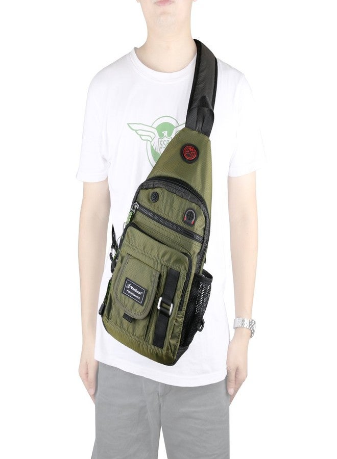 Vanlison Crossbody Sling Bag Backpack for Men & Women Green - Image 5