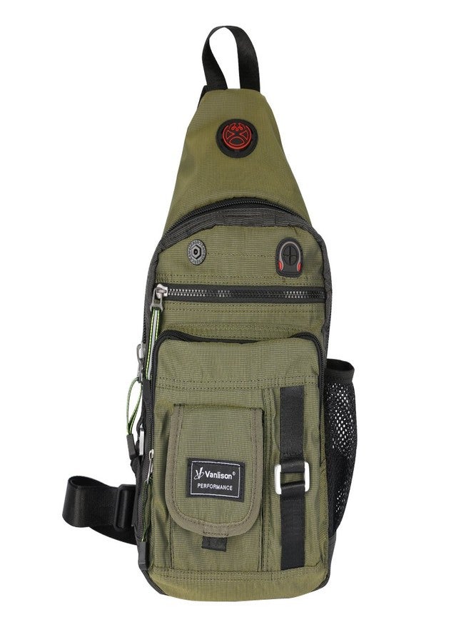 Vanlison Crossbody Sling Bag Backpack for Men & Women Green - Image 2