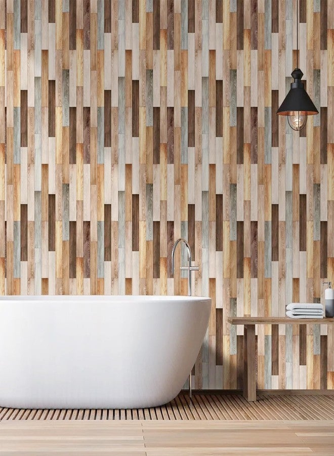 Cayway 12 PCS Self-Adhesive Wall Cladding Miniatur Floor Tiles Mini DIY Floorboards for Mini House (Style D) - Image 5