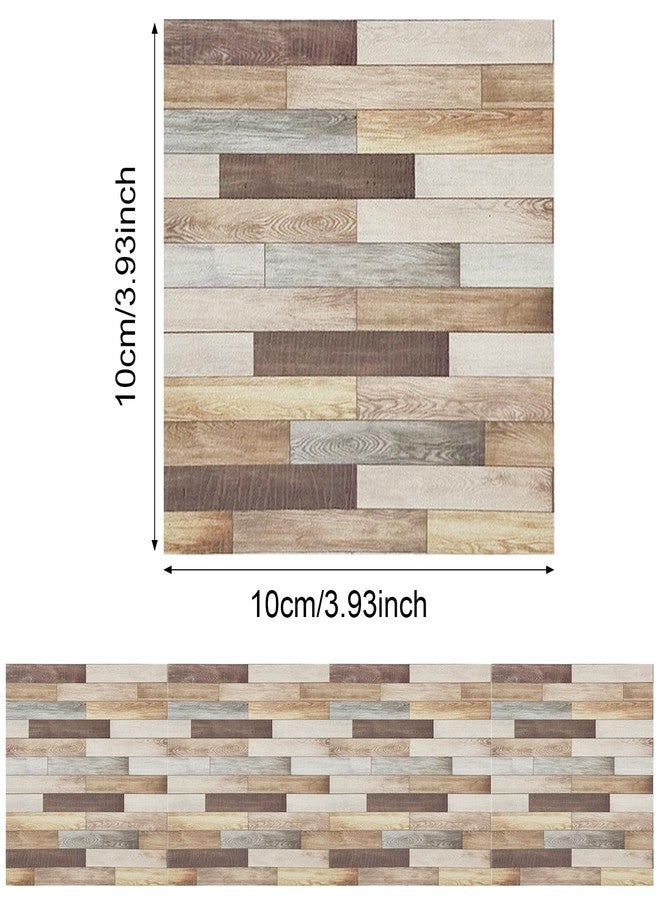 Cayway 12 PCS Self-Adhesive Wall Cladding Miniatur Floor Tiles Mini DIY Floorboards for Mini House (Style D) - Image 2