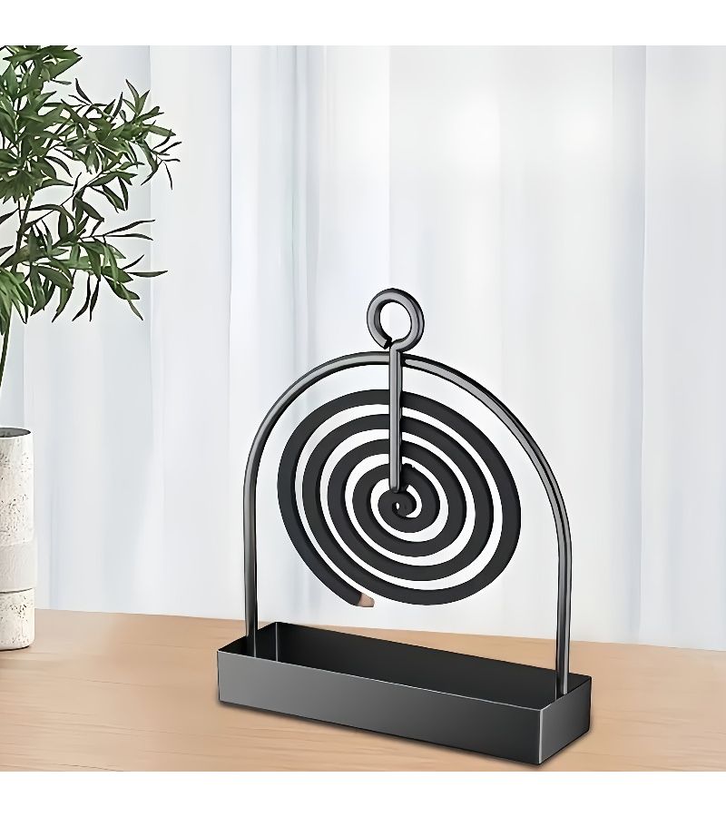 Black Metal Incense Holder For Mosquito Coils And Sandalwood Hanging Decor - Image 4