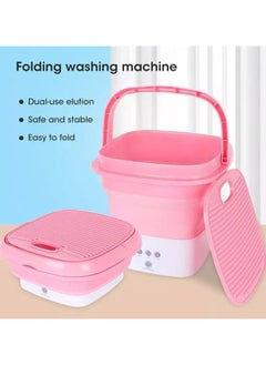 Generic Mini portable folding washing machine with washing tub for clothes  - Image 2