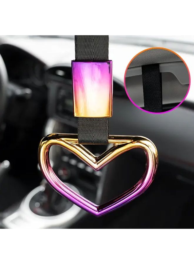 Noctilucent JDM Racing Heart Handle Ring Heavy Duty Strap For Cars Trucks SUVs Interior Decoration - Image 3