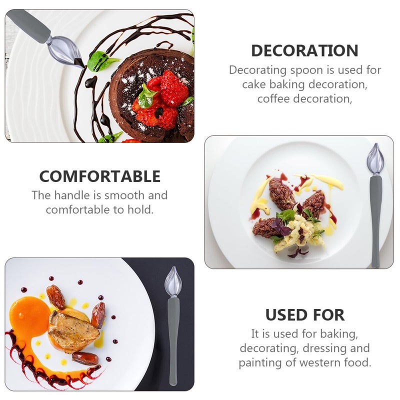 Stainless Steel Sauce Spoon for Baking Dessert Decorating and Molecular Cuisine Large Precision Tip 1 Piece - Image 4