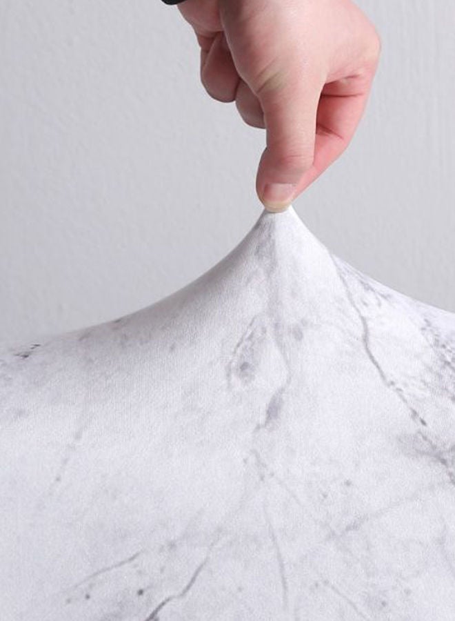 نيبمينينت غطاء أريكة واقٍ ومرن مزين بطبعة بتصميم رخامي وبنمط أوروبي أبيض/ أسود 160-185سنتيمتر - Image 5