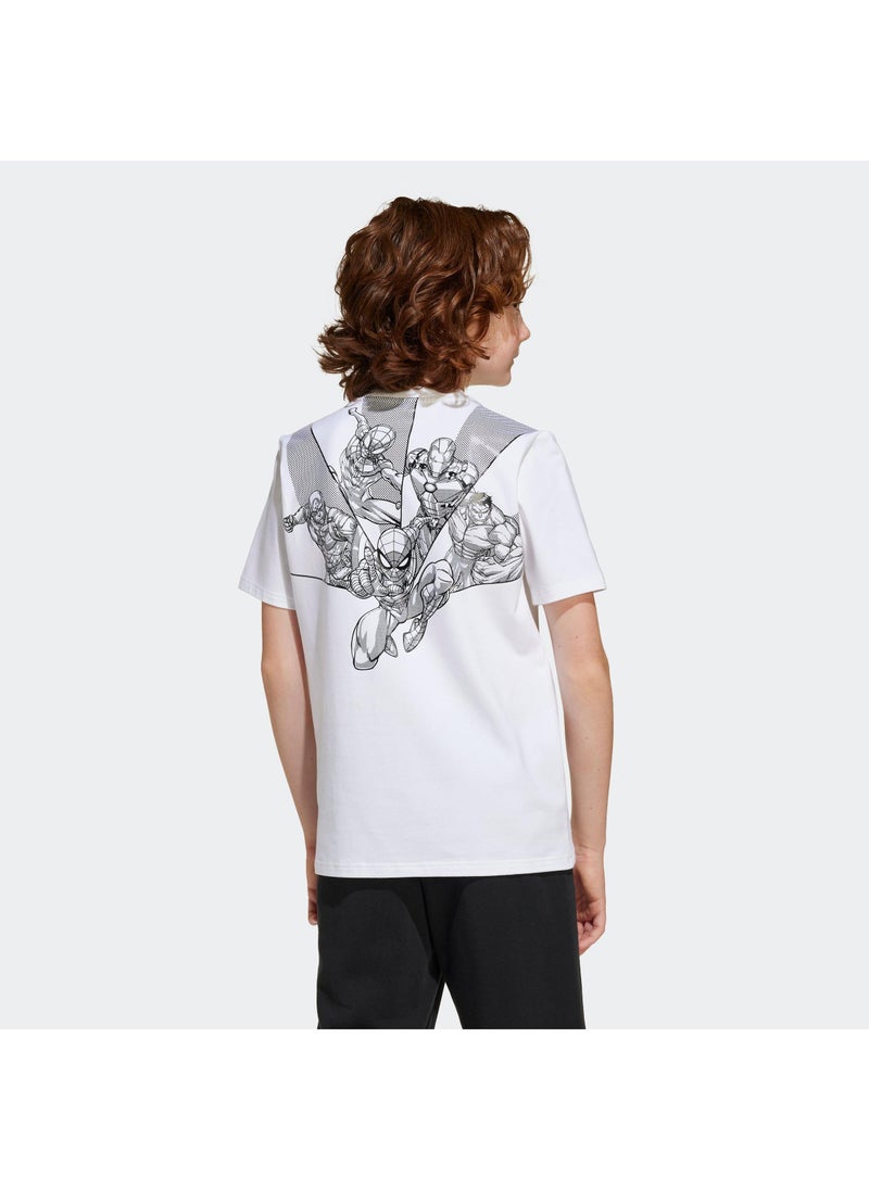 اديداس تيشيرت برسومات أبطال مارفل الخارقين للجنسين - Image 4