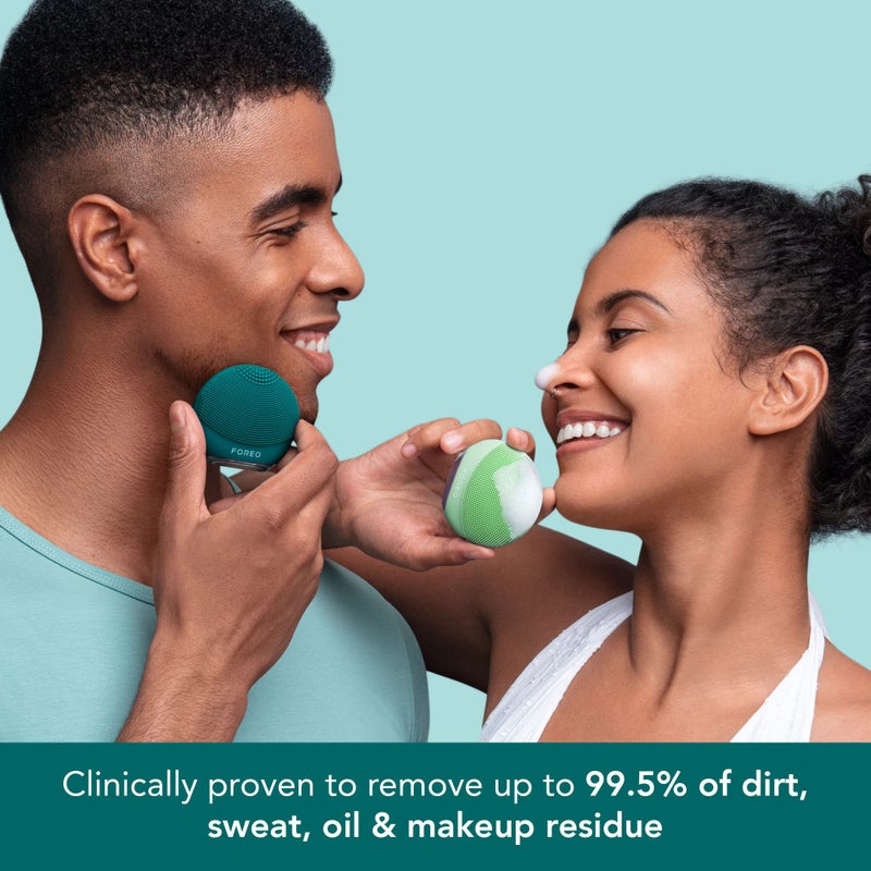 FOREO Luna 4 go Face Cleansing Brush & Firming Massager - Premium Face Care - Enhances Absorption - Simple Skin Care Tools - for All Skin Types- Evergreen - Image 3