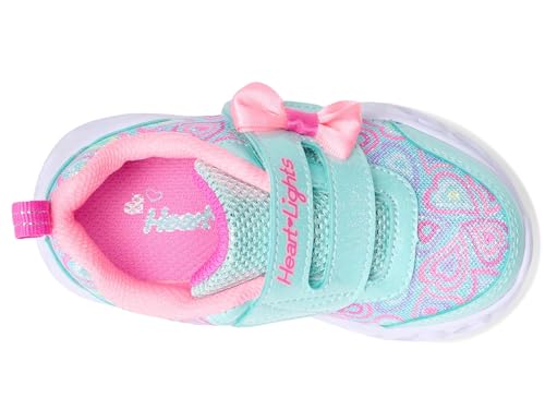 SKECHERS حذاء سنيكرز سكيتشرز للبنات هارت لايتس - بوغي لاند، نعناع/متعدد الألوان، 5 أطفال - Image 2