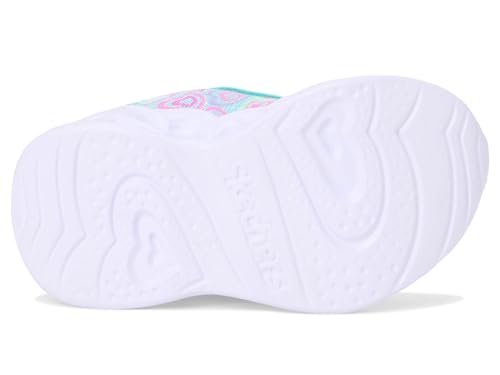 SKECHERS حذاء سنيكرز سكيتشرز للبنات هارت لايتس - بوغي لاند، نعناع/متعدد الألوان، 5 أطفال - Image 3