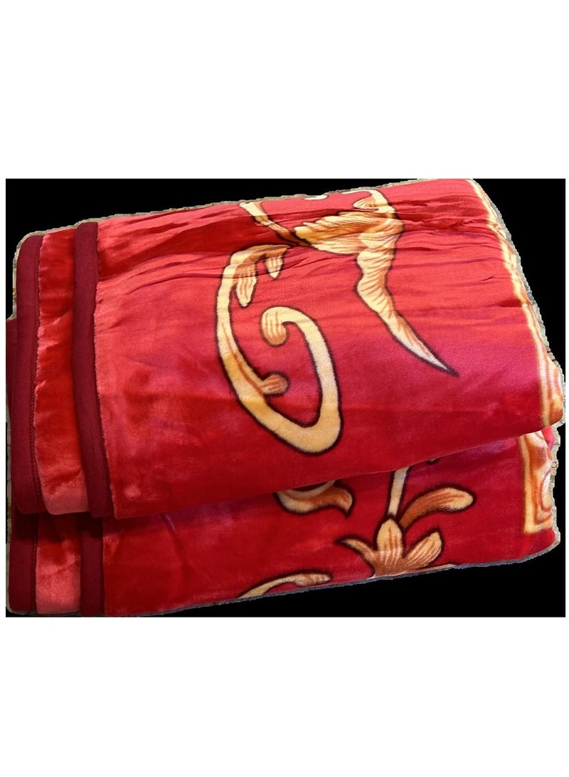 MAARYA GOLD 2 PLY SUPER SOFT EMBOSSED BLANKET - Image 3