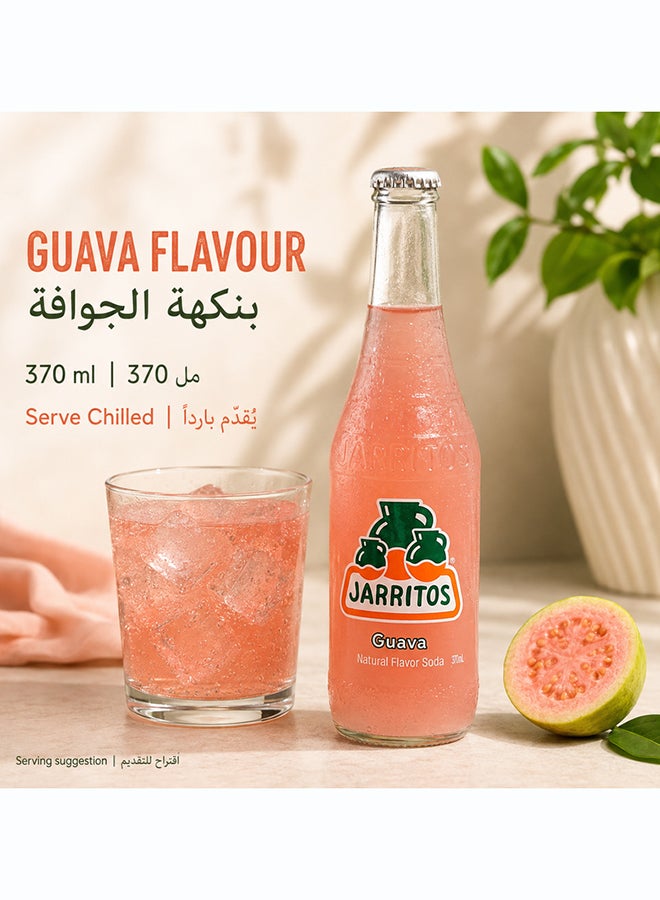 Jarritos Guava Flavour Mexican Carbonated Soft Drink Soda in Glass Bottles, Tropical Fruity Fizzy Refreshing Beverage, 370 ml Each, Made in Mexico Since 1950, Case Pack of 24 - Image 5