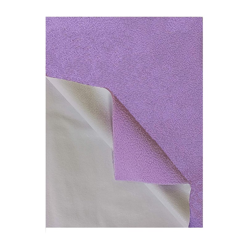 MHM Cotton Dry Sheet Mattress Protector For Newborn Baby (Gray, Purple, Small, 25.5 X 19 Cm) - Image 1
