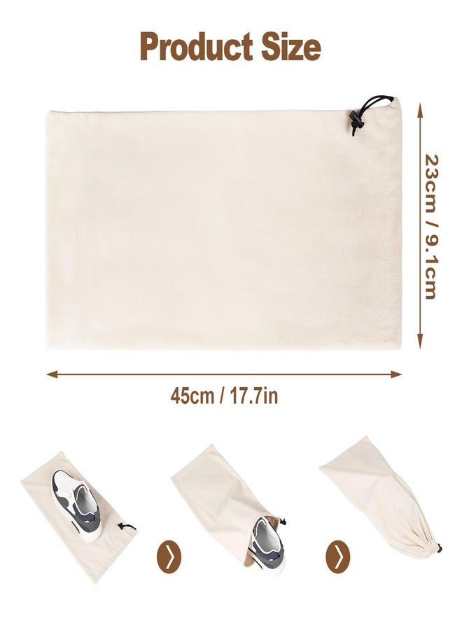 CARPDIM 10 Pcs Single Shoe Bags for Travel,18"X9"shoe travel bag for Packing Dustproof Shoe Bag storage Sneaker Travel Bags Washable & Reusable dust bags for Boots Handbags Shoes & Toys - Image 3