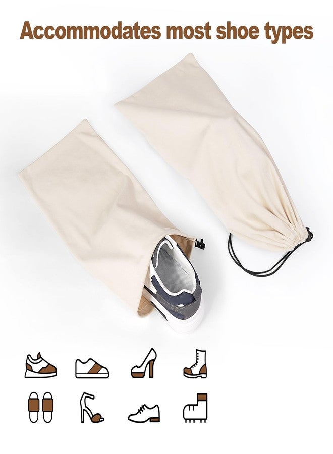 CARPDIM 10 Pcs Single Shoe Bags for Travel,18"X9"shoe travel bag for Packing Dustproof Shoe Bag storage Sneaker Travel Bags Washable & Reusable dust bags for Boots Handbags Shoes & Toys - Image 2