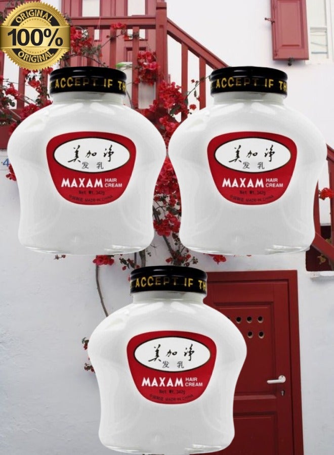 3 Pieces Maxam Hair Cream 342g