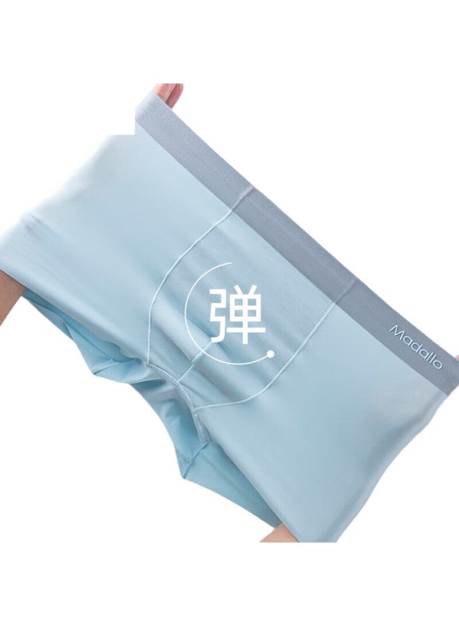 Modal Men'S Ice Silk Thin 7A Antibacterial Crotch Men'S Flat Angle Pants Seamless Breathable Loose Youth Four-Corner Pants - Image 2