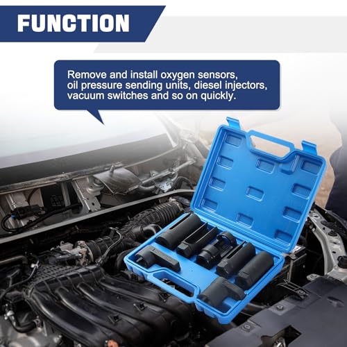 DASBET 7pcs O2 Oxygen Sensor & Oil Pressure Sending Unit Master Sensor Socket Set - Image 5