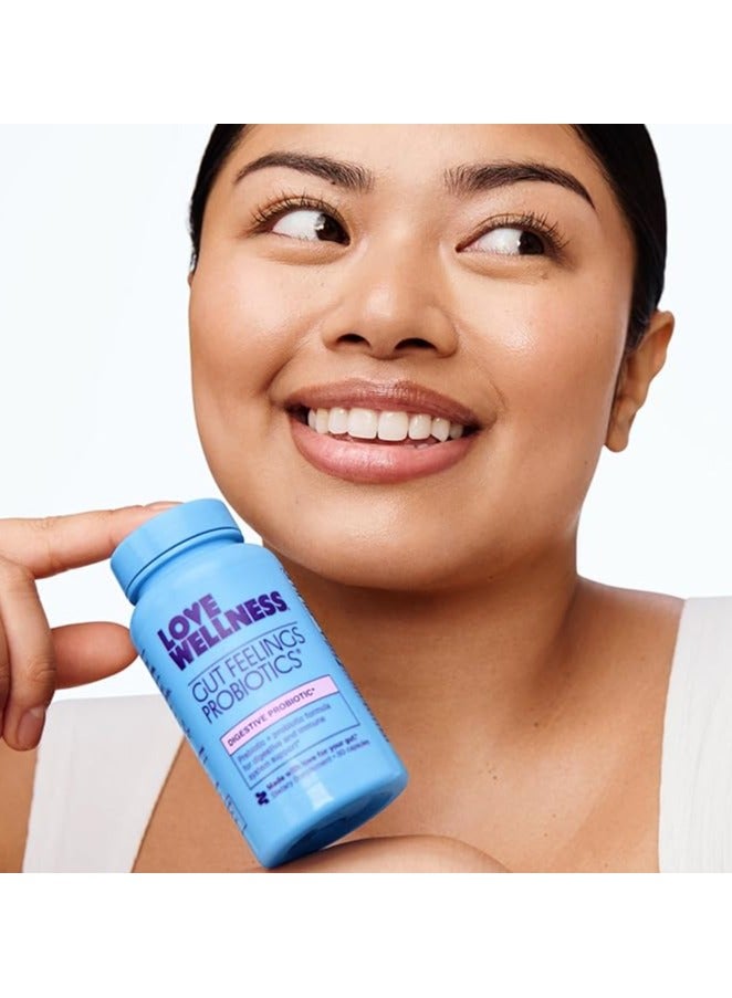 Love Wellness Gut Feelings Probiotic Gut Health Digestion and Immune Support 30 Capsules - Image 4