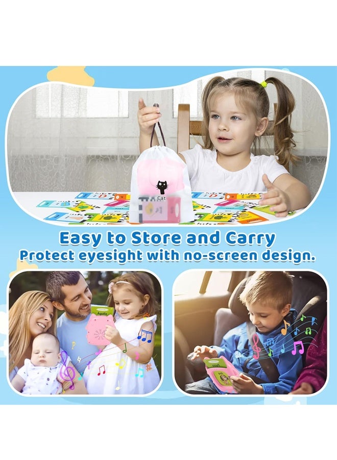 هالامودو بطاقات فلاش للأطفال الصغار - لعبة مونتيسوري التعليمية ثنائية اللغة (العربية والإنجليزية) للأولاد والبنات من 1 إلى 6 سنوات، بطاقات التعلم المنشطة بالصوت لتطوير الكلام وبناء المفردات، لعبة الحسية للأطفال المصابين بالتوحد، هدية عيد ميلاد للأطفال الصغار من 1 إلى 3 سنوات - Image 3