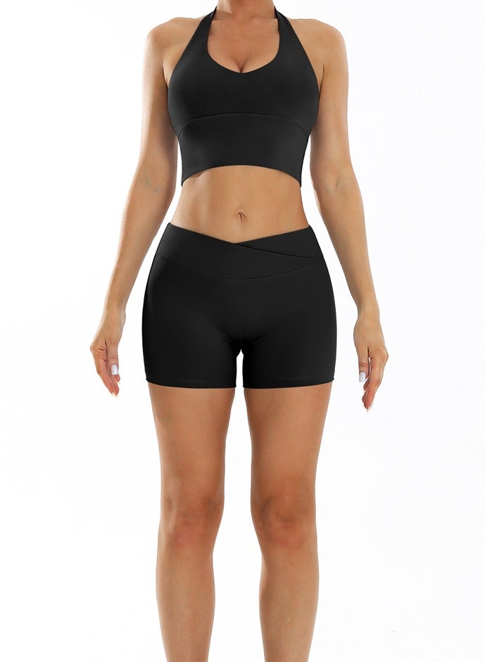 general 2PCS Yoga Set Women Gym Shorts Tracksuit Workout Clothes Hip Lifting Sport Suit Female Sports Bra Fitness Shorts Sportwear  - Image 3