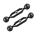 LetonPower Black 5" Double Ball Aluminum Alloy Extension Arm, 1" Ball Head Connector Underwater Arm for Strobe/Video - Image 2