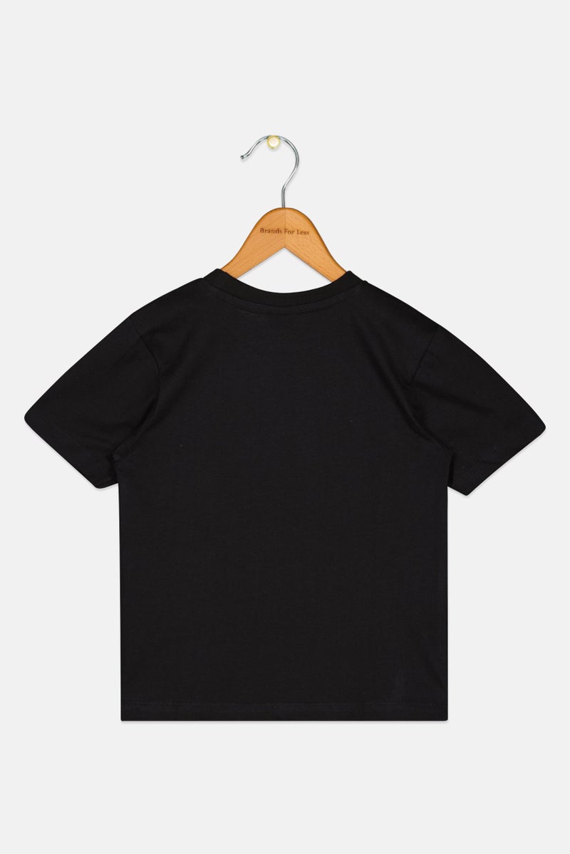 Disney X Mickey Kids Boy Crew Neck Graphic Print T-Shirt, Black - Image 2