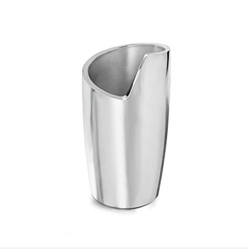 nambe Spiral Wine Chiller | Tabletop Metal Wine Cooler Bucket to Keep Wine Cold | Insulated Wine Bottle Chiller for Parties, Cocktail Bar, Holidays, and Housewarming Gifts | 4.5" D x 8.5" H - Image 2