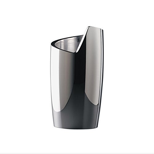 nambe Spiral Wine Chiller | Tabletop Metal Wine Cooler Bucket to Keep Wine Cold | Insulated Wine Bottle Chiller for Parties, Cocktail Bar, Holidays, and Housewarming Gifts | 4.5" D x 8.5" H - Image 1